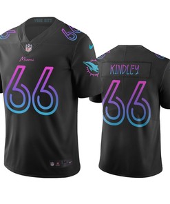 Miami Dolphins Solomon Kindley Black City Edition Vapor Limited Jersey - Robokeg