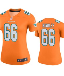 Miami Dolphins Solomon Kindley Orange Color Rush Legend Jersey - Robokeg