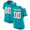 Miami Dolphins Womens Custom Game Jersey Aqua Custom Jerseys Nfl - Robokeg