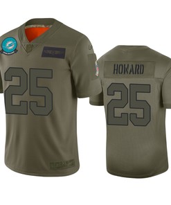 Miami Dolphins Xavien Howard Camo 2019 Salute To Service Limited Jersey - Robokeg