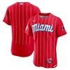 Miami Marlins 2021 City Connect Authentic Jersey - Red Mlb - Robokeg