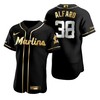 Miami Marlins #38 Jorge Alfaro Mlb Golden Brandedition Black Jersey Gift For Marlins Fans - Robokeg