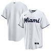 Miami Marlins Home Blank Replica Jersey - White Mlb - Robokeg