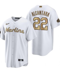 Miami Marlins Sandy Alcantara White 2022-23 All-Star Game Jersey - Robokeg