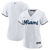 Miami Marlins Womens Replica Team Jersey - White Mlb - Robokeg