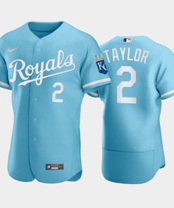 Michael A. Taylor 2 Kansas City Royals 2022-23 Powder Blue Men's Jersey - Robokeg