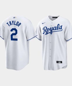 Michael A. Taylor 2 Kansas City Royals White Home Player Jersey - Robokeg