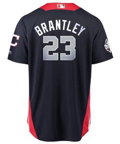 Michael Brantley American League Majestic 2018 Mlb All-star Game Home Run Derby Player Jersey - Navy - Robokeg