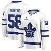 Michael Bunting 58 Toronto Maple Leafs Stanley Cup 2023 Playoffs Patch Away Breakaway Men Jersey - White - Robokeg