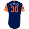 Michael Conforto Scooter New York Mets Majestic 2018 Mlb Little League Classic Jersey - Royal/orange - Robokeg