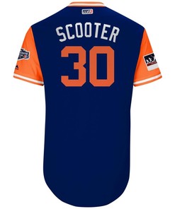 Michael Conforto Scooter New York Mets Majestic 2018 Mlb Little League Classic Jersey - Royal/orange - Robokeg