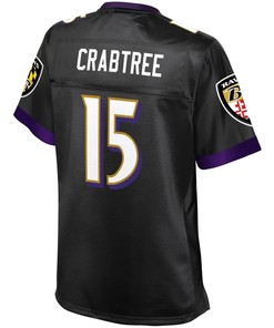 Michael Crabtree Baltimore Ravens Nfl Pro Line Womens Player Jersey - Black - Robokeg