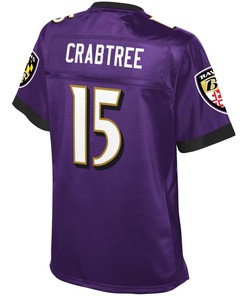 Michael Crabtree Baltimore Ravens Nfl Pro Line Womens Player Jersey - Purple - Robokeg