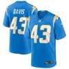 Michael Davis Los Angeles Chargers Game Jersey - Powder Blue Nfl - Robokeg