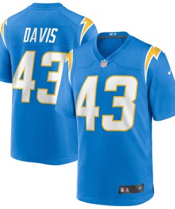 Michael Davis Los Angeles Chargers Game Jersey - Powder Blue Nfl - Robokeg