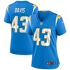 Michael Davis Los Angeles Chargers Womens Game Jersey - Powder Blue Nfl - Robokeg