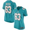 Michael Deiter Miami Dolphins Womens Game Jersey - Aqua Nfl - Robokeg