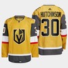 Michael Hutchinson 30 Vegas Golden Knights Gold Jersey 2023 Home - Robokeg