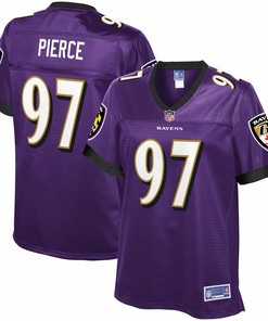 Michael Pierce Baltimore Ravens Nfl Pro Line Womens Team Color Player Jersey - Purple - Robokeg