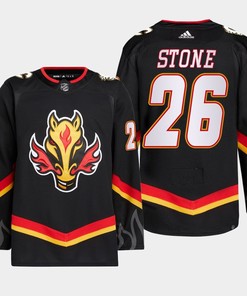Michael Stone 26 Calgary Flames Black Jersey 2022-23 Blasty Alternate Primegreen - Robokeg