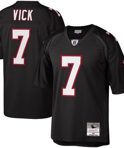 Michael Vick Atlanta Falcons Mitchell & Ness 2002 Authentic Throwback Retired Player Jersey - Black Nfl - Robokeg