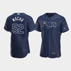 Michael Wacha 52 Tampa Bay Rays Navy Alternate Jersey - Robokeg