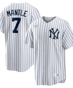 Mickey Mantle New York Yankees Home Cooperstown Collection Player Jersey - White Mlb - Robokeg
