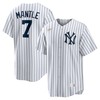 Mickey Mantle New York Yankees Home Cooperstown Collection Player Jersey White Mlb Ver 1 - Robokeg