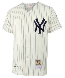 Mickey Mantle New York Yankees Mitchell Ness Mlb Jersey - Cream - Robokeg
