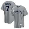 Mickey Mantle New York Yankees Road Cooperstown Collection Player Jersey - Gray Mlb - Robokeg
