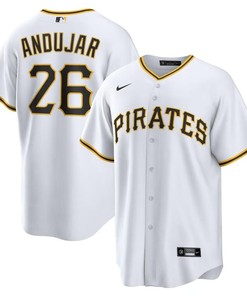 Miguel Andújar 26 Pittsburgh Pirates Home Men Jersey - White - Robokeg