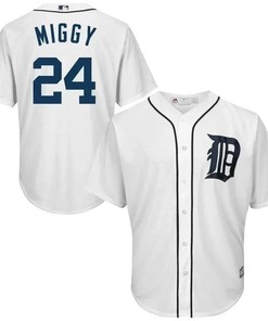 Miguel Cabrera Detroit Tigers Nickname Cool Base Player Jersey - White - Robokeg