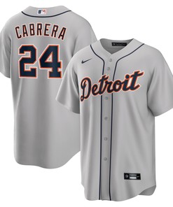 Miguel Cabrera Detroit Tigers Road Replica Player Name Jersey - Gray Mlb - Robokeg