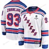 Mika Zibanejad 93 New York Rangers Stanley Cup 2023 Playoffs Patch Away Breakaway Men Jersey - White - Robokeg