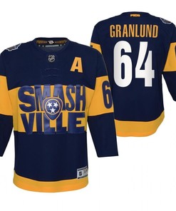 Mikael Granlund 64 Predators 2022 Stadium Series Youth Navy Primegreen Jersey Jersey - Robokeg