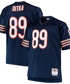 Mike Ditka Chicago Bears Mitchell & Ness Big & Tall 1966 Retired Player Replica Jersey - Navy Nfl - Robokeg