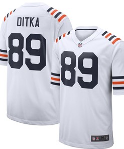 Mike Ditka Chicago Bears Nike 2019 Alternate Classic Retired Player Game Jersey - White - Robokeg
