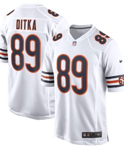 Mike Ditka Chicago Bears Retired Player Game Jersey - White Nfl - Robokeg