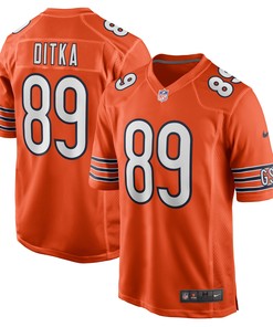 Mike Ditka Chicago Bears Retired Player Jersey Orange Nfl - Robokeg