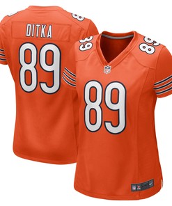 Mike Ditka Chicago Bears Womens Retired Player Jersey Orange Nfl - Robokeg