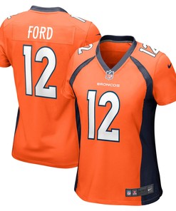 Mike Ford Denver Broncos Womens Game Player Jersey - Orange Nfl - Robokeg