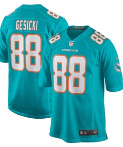 Mike Gesicki Miami Dolphins Game Player Jersey - Aqua Nfl - Robokeg