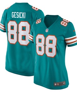 Mike Gesicki Miami Dolphins Womens Alternate Game Jersey Aqua Nfl - Robokeg