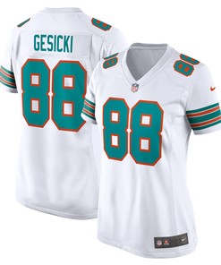 Mike Gesicki Miami Dolphins Womens Alternate Game Jersey - White Nfl - Robokeg