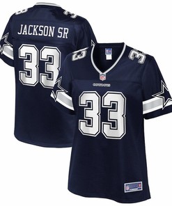 Mike Jackson Sr. Dallas Cowboys Nfl Pro Line Womens Team Player Jersey - Navy - Robokeg