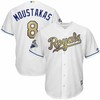 Mike Moustakas Kansas City Royals 2015 World Series Champions Gold Program Cool Base Player Jersey - White - Robokeg