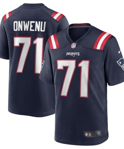 Mike Onwenu New England Patriots Team Game Jersey - Navy Nfl - Robokeg