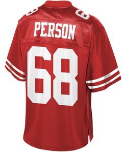 Mike Person San Francisco 49ers Nfl Pro Line Team Player Jersey - Scarlet - Robokeg