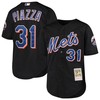 Mike Piazza New York Mets Mitchell And Ness Cooperstown Collection Mesh Batting Practice Jersey Black Mlb - Robokeg