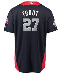 Mike Trout American League Majestic 2018 Mlb All-star Game Home Run Derby Player Jersey - Navy - Robokeg